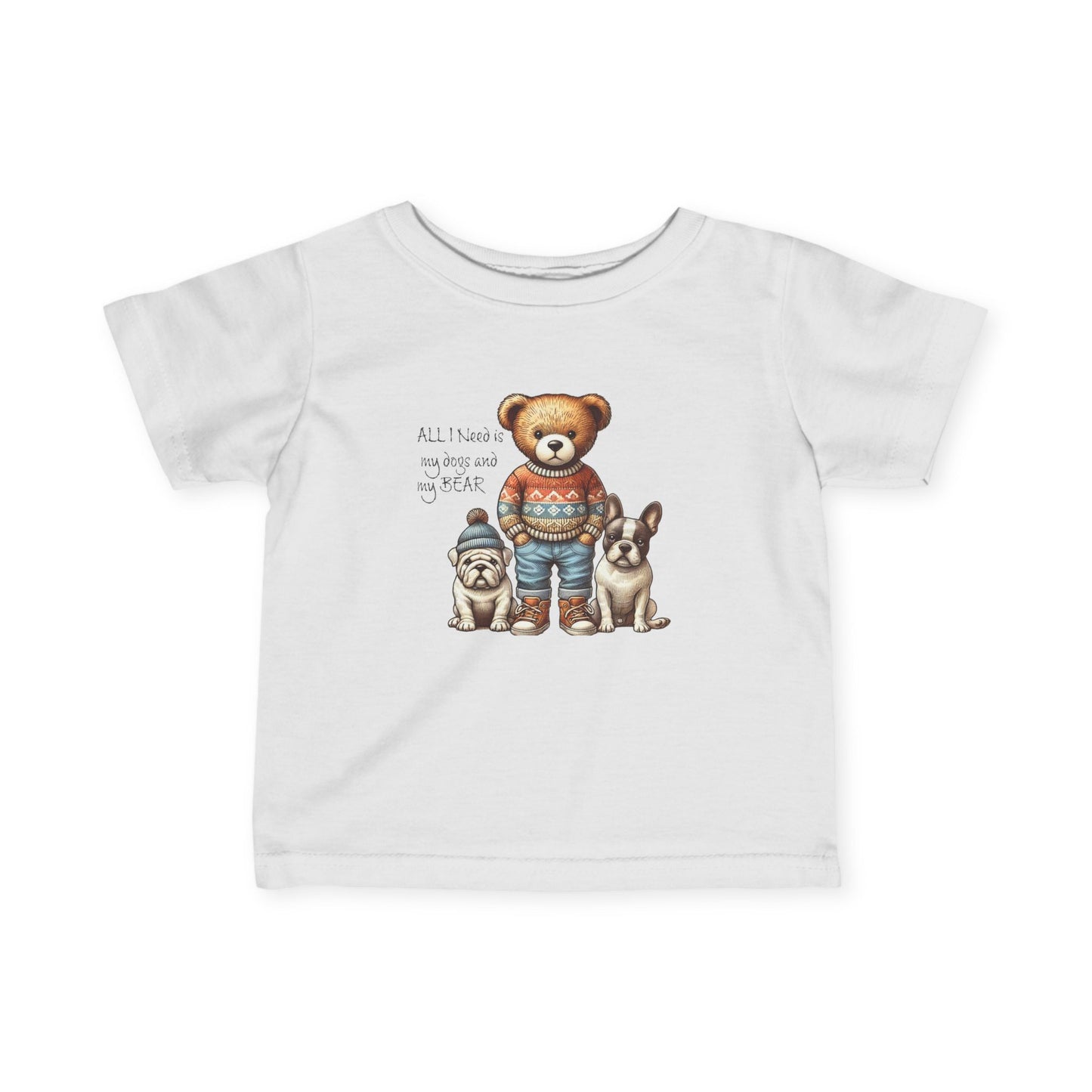 6M-24M Unisex Bear & Puppies Long Sleeve Tee