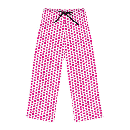 Women’s Pink Dots Drawstring Pajama Pants - I Love Your Faith Co.