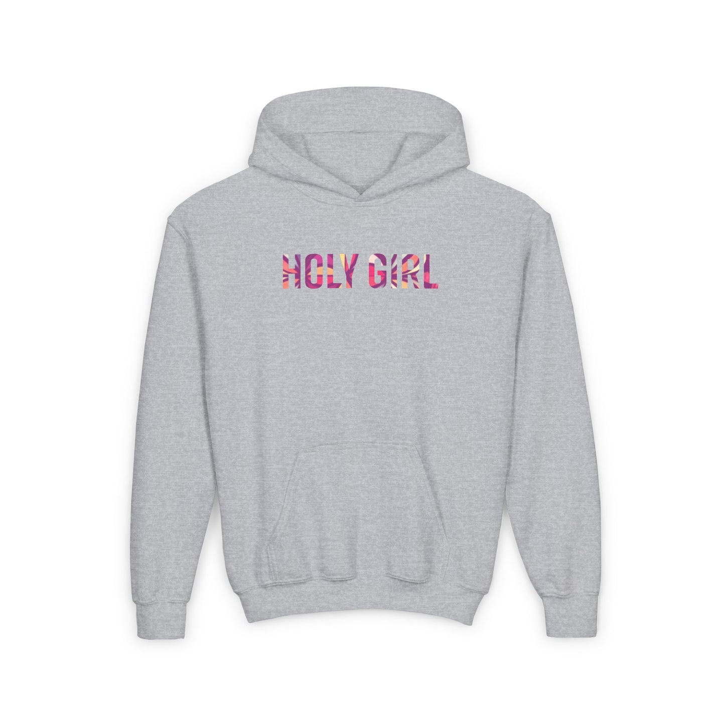 Girls Holy Girl Hoodie – Faith-Inspired Cozy Pullover for Girls