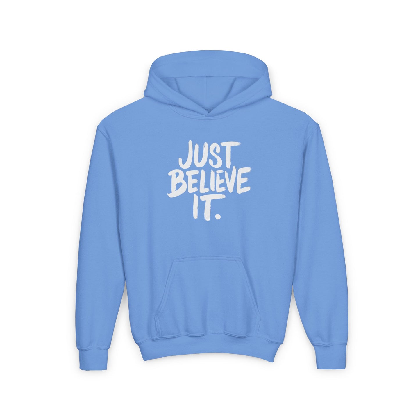 Youth Unisex Just Believe It Hoodie – Inspirational Faith-Based Hoodie