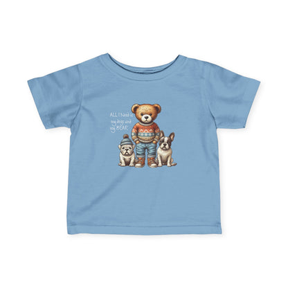 6M-24M Unisex Bear & Puppies Long Sleeve Tee