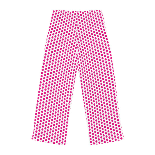 Women’s Pink Dots Drawstring Pajama Pants - I Love Your Faith Co.