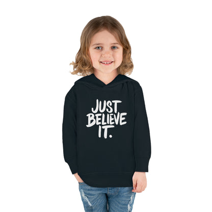 2T-6T Just Believe It Toddler Hoodie – Inspirational Fleece Pullover for Kids