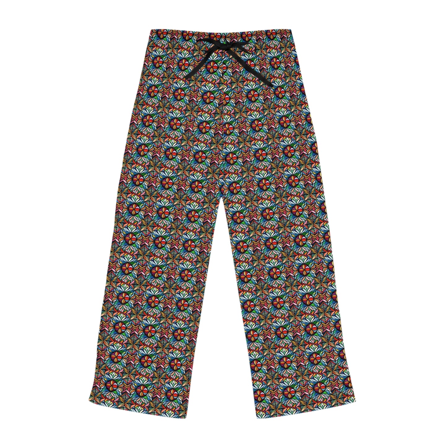 Women's Colorful Patterned Drawstring Pajama Pants Colorful Pattern - I Love Your Faith Co.