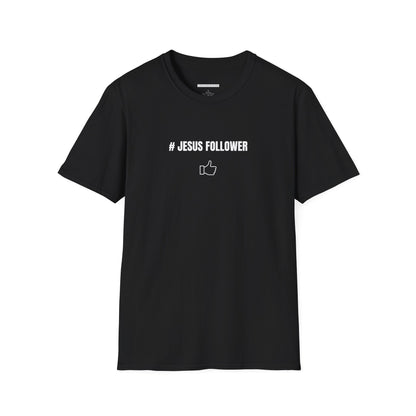 Men’s Jesus Follower Cotton T-Shirt Black or White - I Love Your Faith Co.