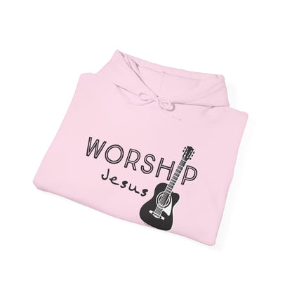 Unisex Worship Jesus Pullover Hoodie