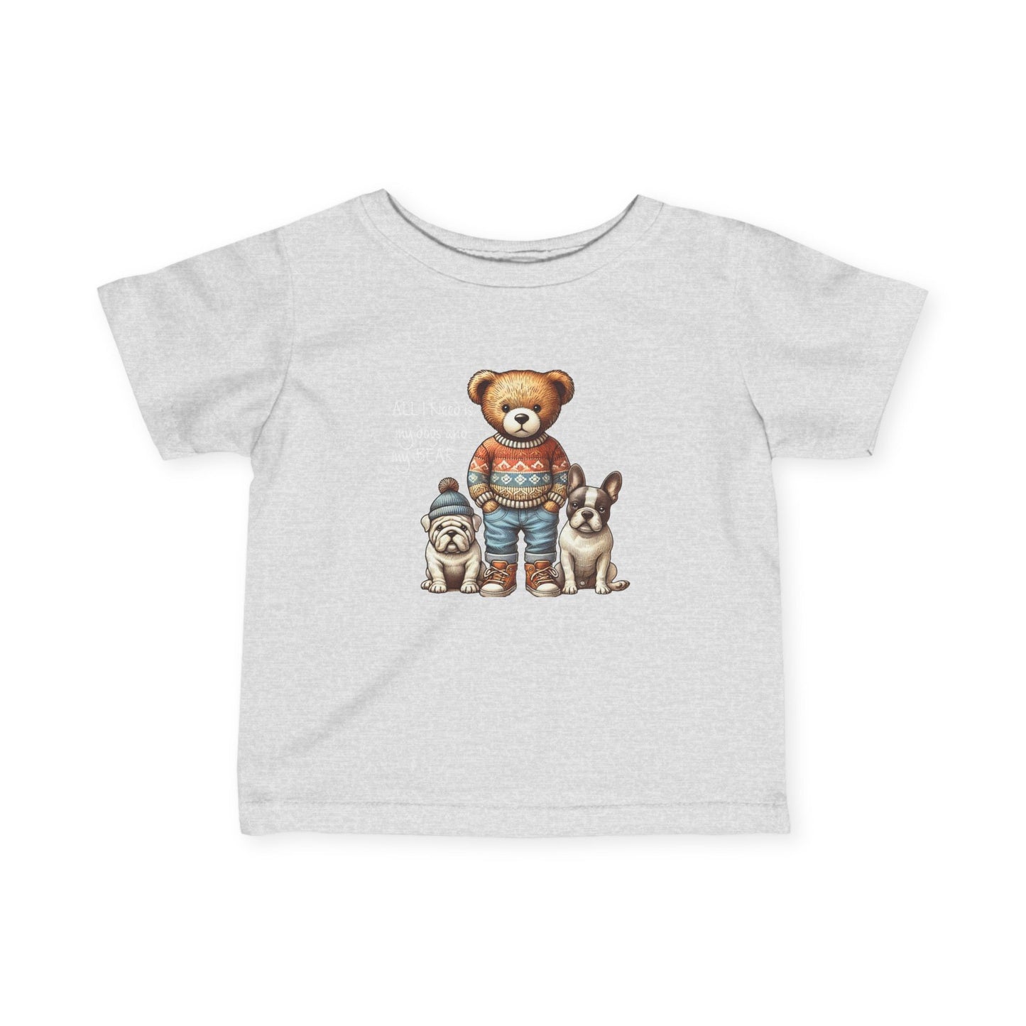 6M-24M Unisex Bear & Puppies Long Sleeve Tee