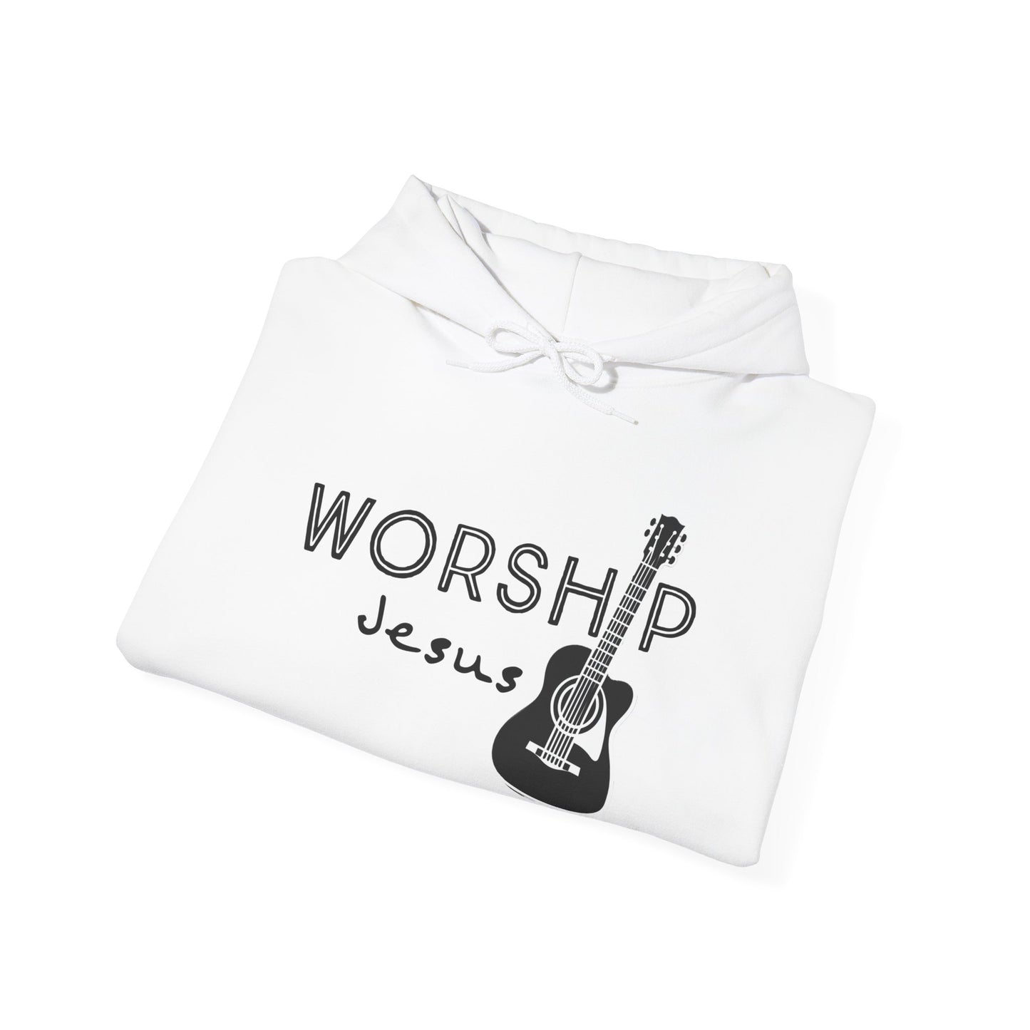 Unisex Worship Jesus Pullover Hoodie