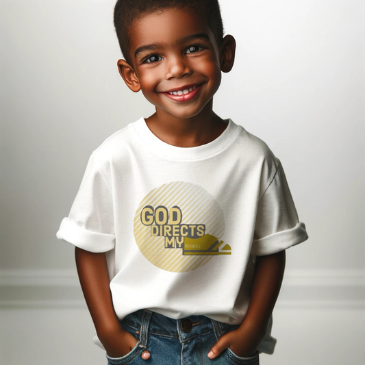 God Direct My Steps Boys Cotton Tee - I Love Your Faith Co.