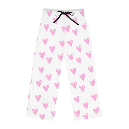 Loved by Jesus Pajama Set – Pink Heart Long Sleeve Shirt and Lounge Pants Bundle