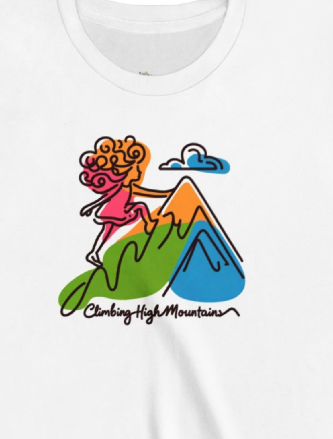 Climbing High Mountains Girls Short Sleeve Tee - I Love Your Faith Co.