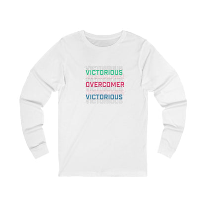 Victorious Overcomer Pajama Set – Inspirational Long Sleeve and Geometric Pants Bundle