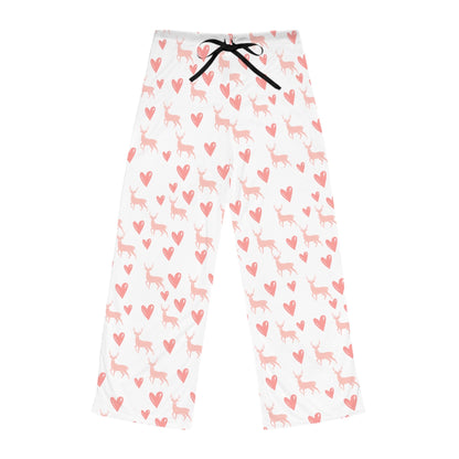 Cozy Pink Heart Pajama Pants Set with Jesus and My Buck Graphic Tee – Perfect Lounge Wear"