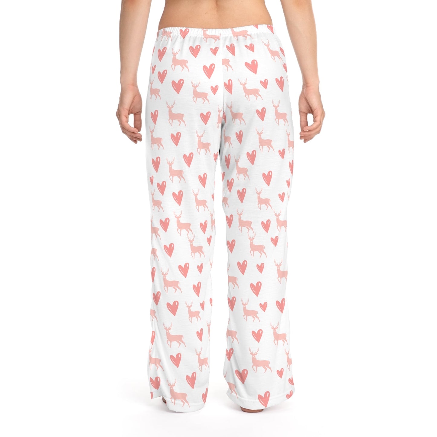 Cozy Pink Heart Pajama Pants Set with Jesus and My Buck Graphic Tee – Perfect Lounge Wear"