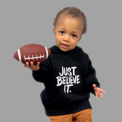 2T-6T Just Believe It Toddler Hoodie – Inspirational Fleece Pullover for Kids